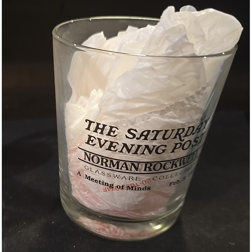 Saturday Evening Post Norman Rockwell Glassware Collection Glasses Set - Picture 5 of 5
